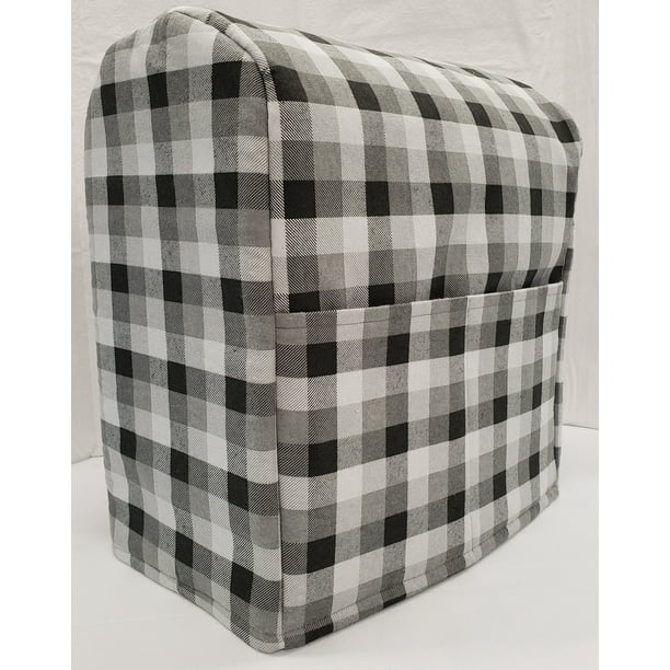 Gray Checked Cover Compatible with Kitchenaid Stand Mixer 